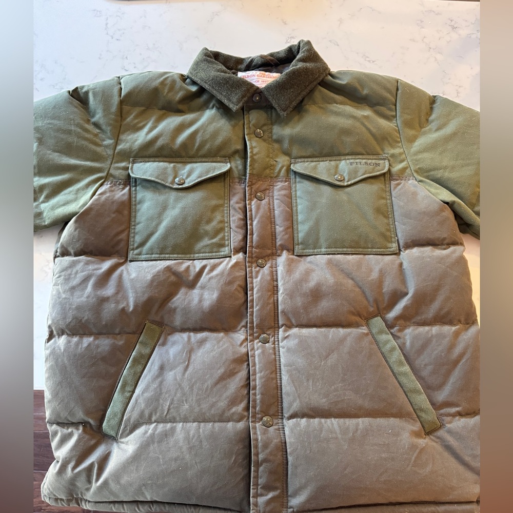 Olive Green Puffer Jacket